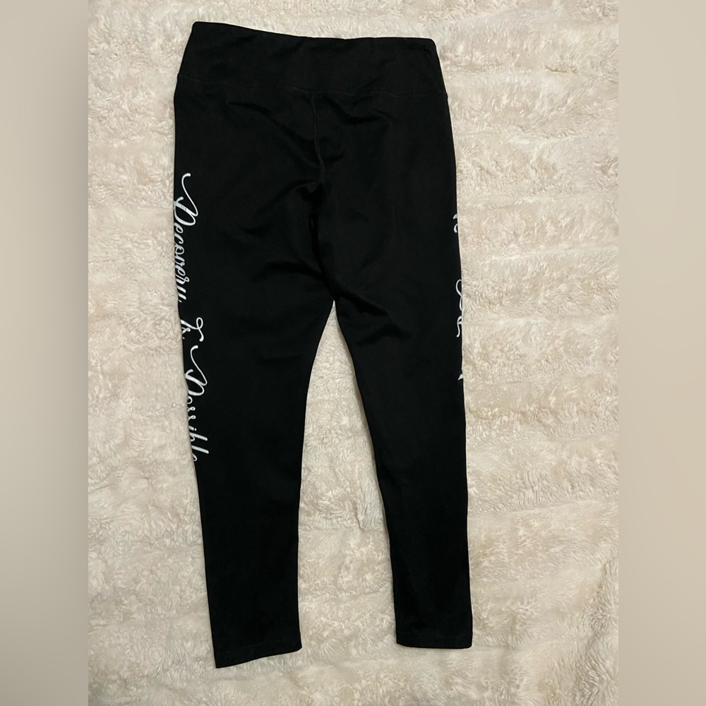 Sport-Tek Black Athletic Leggings View 4